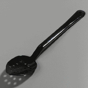 Carlisle SPOON SERVING PERFORATED PLASTIC BLACK 13