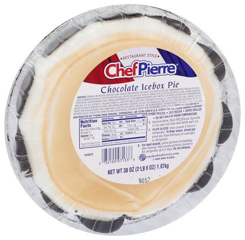 Pie Chocolate Icebox Condensed W/domes 10