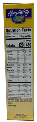 Hospitality CEREAL WHEAT FARINA CREAMY ENRICHED