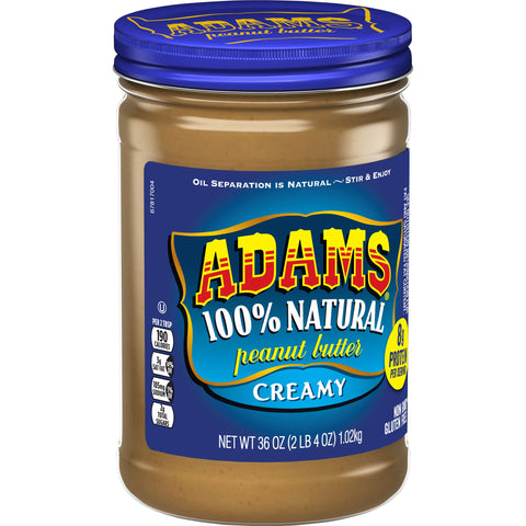 Adams PEANUT BUTTER CREAMY NATURAL