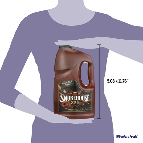 Smokehouse Smoked Black Pepper Barbecue Sauce Jug, 1 gallon -- 2 per case