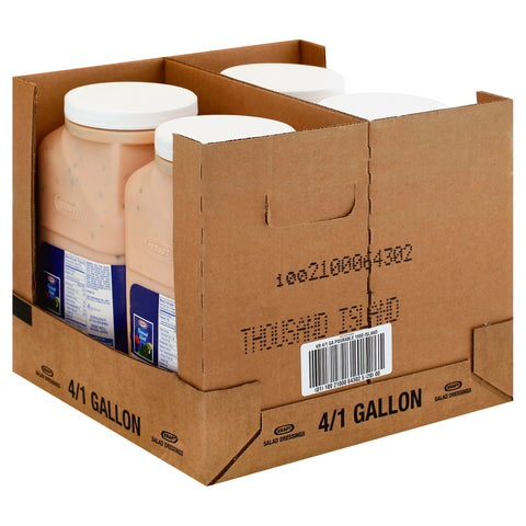 Kraft Dressing Thousand Island Pourable, 1 Gallon -- 4 Case