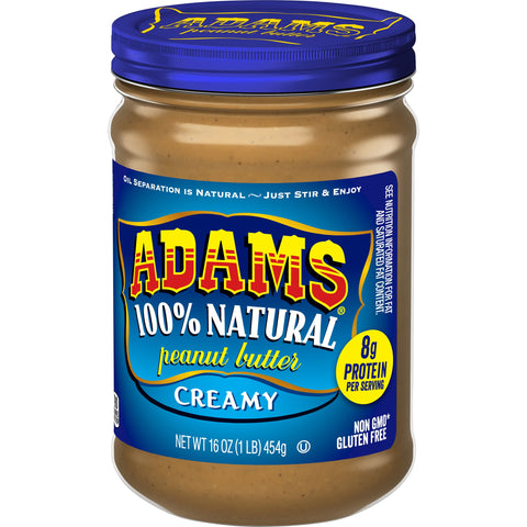 Adams PEANUT BUTTER CREAMY NATURAL