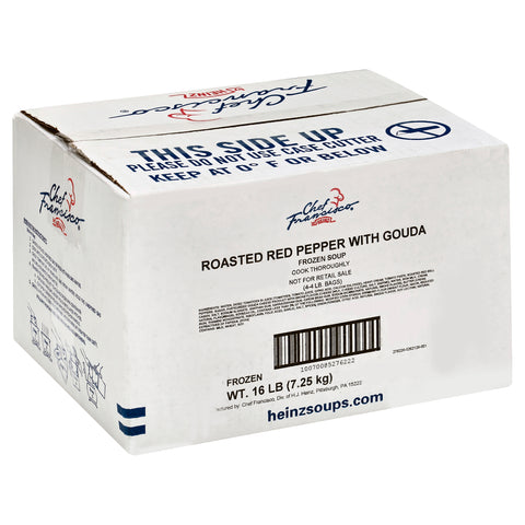 Chef Francisco Roasted Red Pepper and Gouda Soup, 4 Pound -- 4 per case
