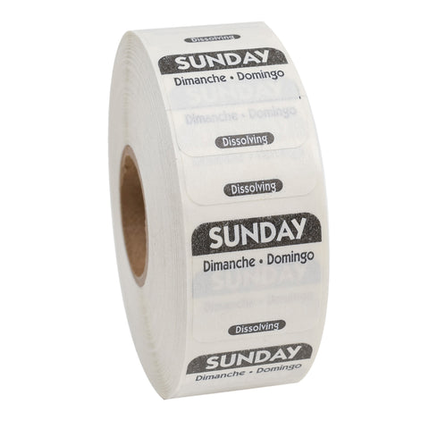 National Checking LABEL DISSOLVING SQUARE TRINIGUAL BLACK SUNDAY 1X1