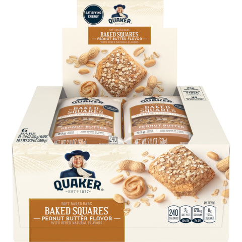 Quaker® QUAKER BRKFST SQR PEANUT BUTTER