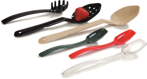 Carlisle SPOON SOLID PLASTIC BLACK 9