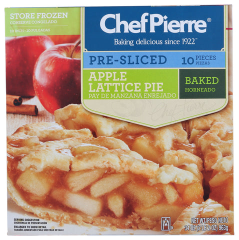 Chef Pierre PIE APPLE LATTICE BAKED 10