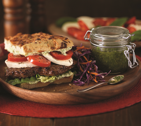 Beef Patty Ground Seasoned Frozen 75/25 5.33 Oz