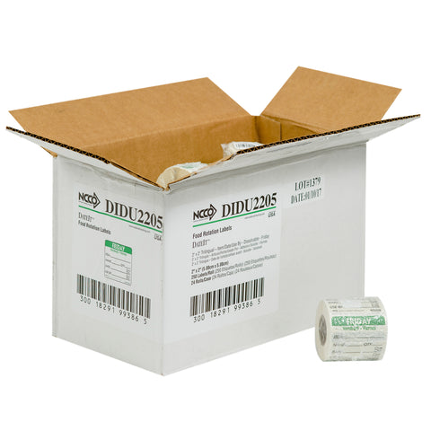 Label Trilingual Item/date/use By Dissolving Green Friday 2x2