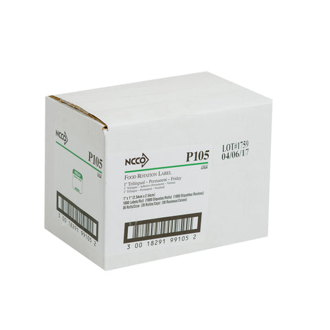 National Checking LABEL FRI TRILINGUAL 1X1 ROLL