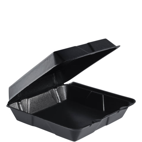 Cont Foam Hinged 1-compartment Large Black