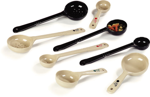 Carlisle SPOON MEASURE MISER® SOLID LONG HANDLE BLACK 4 OZ