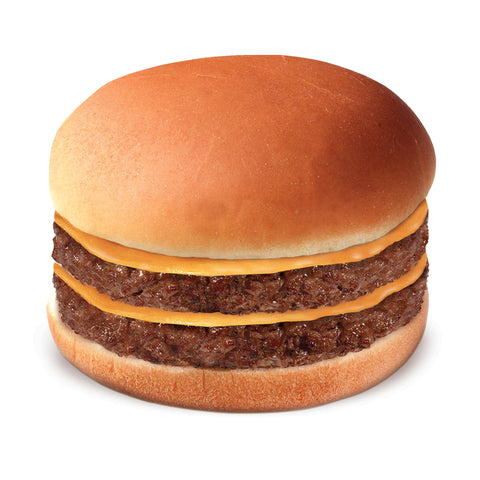 Sandwich Double Cheeseburger Flamed Grilled On A Bun