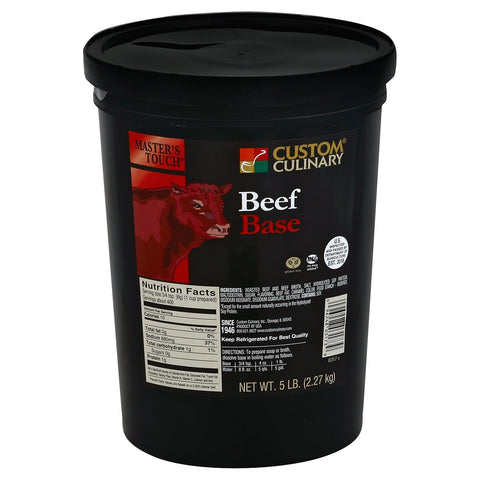 Custom Culinary Masters Touch Beef Base, 5 Pound -- 4 per case.