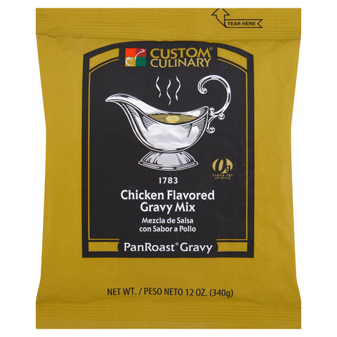 Custom Culinary PanRoast Chicken Flavored Gravy Mix, 12 Ounce -- 8 per case.