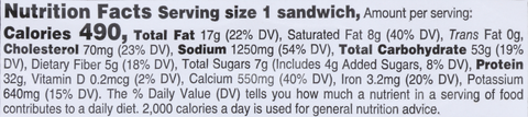 Hillshire Farm Ham and Swiss Sandwich, 0.5 Pound -- 10 per case