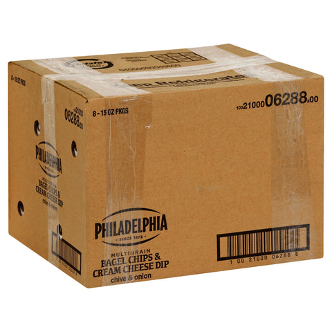 Philadelphia BAGEL CHIP W/ DIP CREAM CHEESE CHIVE ONION