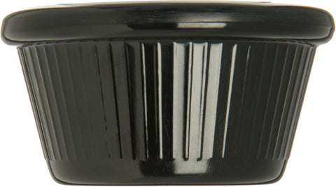 Carlisle RAMEKIN FLUTED MELAMINE PLASTIC BLACK 2 OZ