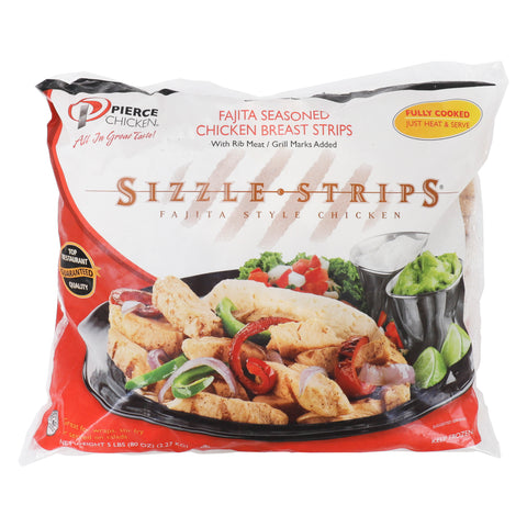 Chicken Strips Fajita Seasoned Breast Sizzle-strips Fc