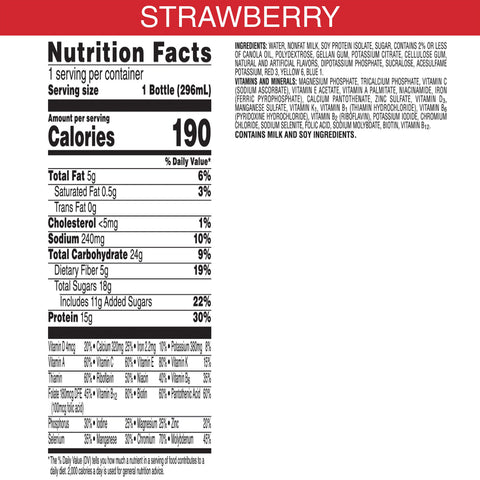 Kelloggs Special K Strawberry Protein Liquid Shake, 10 Fluid Ounce -- 12 per case.