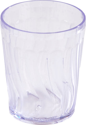 Dinex® TUMBLER SAN PLASTIC CLEAR SWIRL 6 OZ