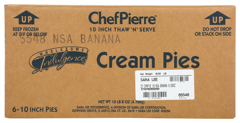 Pie Banana Cream No Sugar Added 10