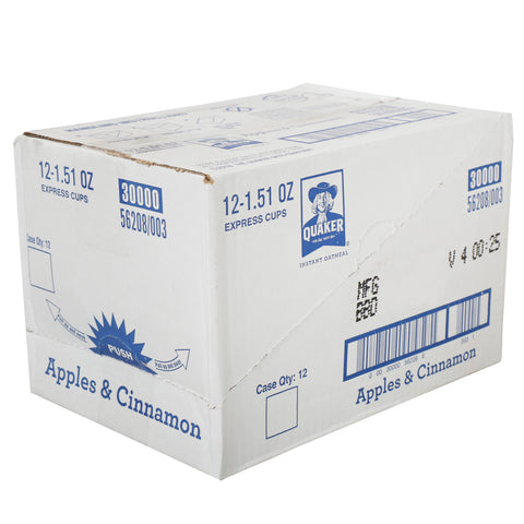 Quaker Oats Xprs Apple Cinnamon 12/1.5 Z