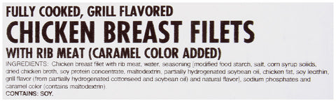 Chicken Breast Fillet W/ Grill Mark Fc 3 Oz 436-0928