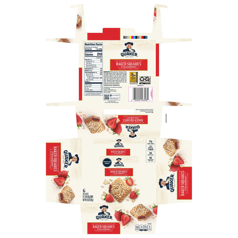 Quaker® QUAKER BREAKFAST SQUARE STRAWBERRY