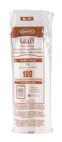 Dart Conex Galaxy High Impact Polystyrene Translucent Cold Cup, 5 Ounce -- 100 per case