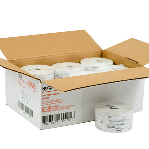 National Checking Company Shelf Life Removable Label, 2 x 4 inch -- 500 per case.