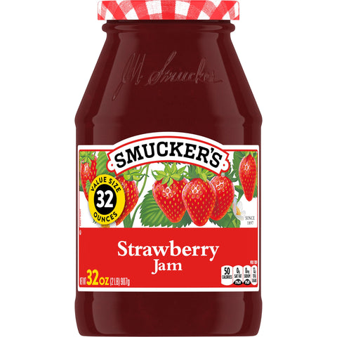 Jam Strawberry Glass Jar
