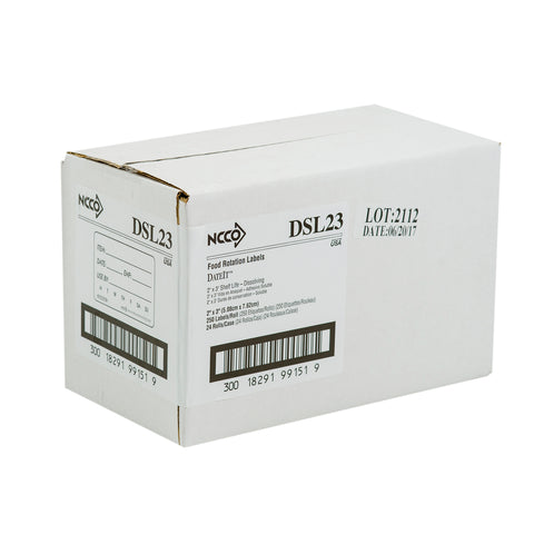 Label Shelf Life Dissovable 2x3
