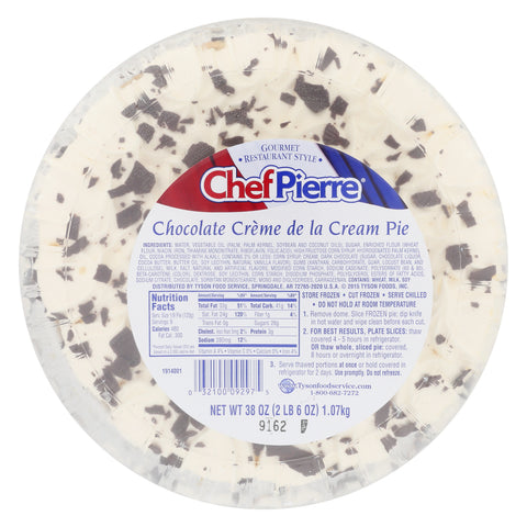Pie Chocolate Creme De La Cream W/ Domes 10