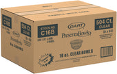 Bowl Plastic Clear 16 Oz