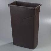 Container Waste Trimline™ Rectangle Dark Brown 23 Gal
