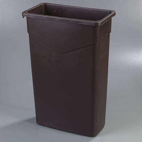 Container Waste Trimline™ Rectangle Dark Brown 23 Gal