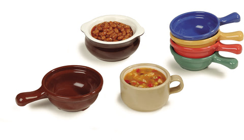 Carlisle BOWL SOUP HANDLED SUNSET ORANGE 4-5/8