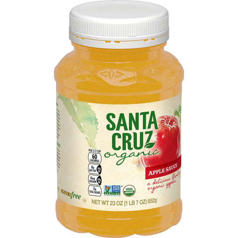 Santa Cruz Organic Apple Sauce, 23 Ounce -- 12 per case.