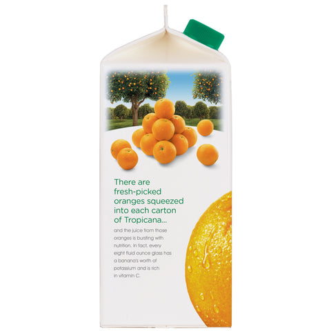 Tropicana Pure Premium Homestyle 100 Percent Some Pulp Orange Juice, 59 fluid ounce -- 8 per case