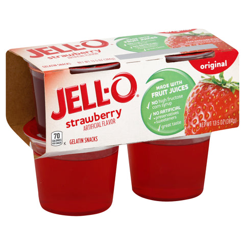 Gelatin Strawberry Ready To Eat