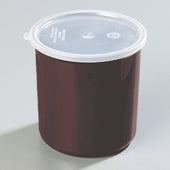 Carlisle CROCK POLY-TUF™ W/ LID BROWN 1.2 QT