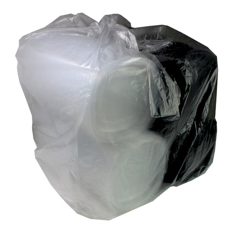 Mullinix Packaging CONTAINER SQUARE BLACK BASE HINGED W/ CLEAR LID 64.2 OZ