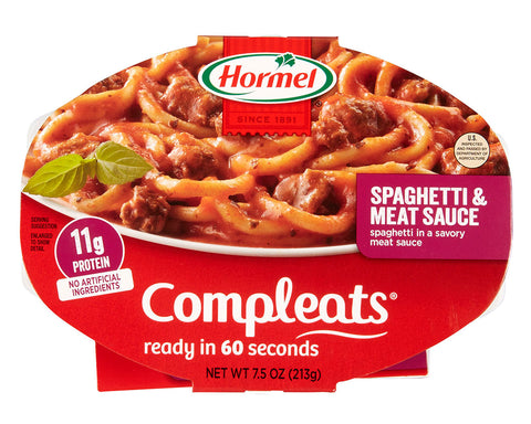 Hormel Compleats Spaghetti and Meat Sauce, 7.5 Ounce -- 7 per case