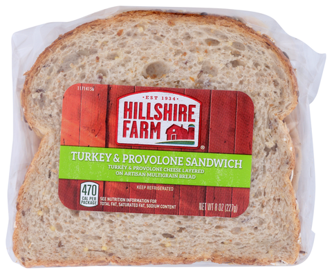 Sandwich Turkey & Cheese Provolone Multigrain Iw 8 Oz