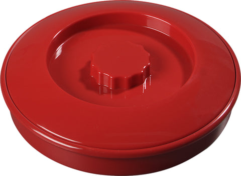 Carlisle SERVER TORTILLA W/ LID RED 7-1/4