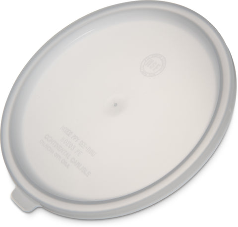 Carlisle LID 2&3.5 QT ROUND CENTER WHITE