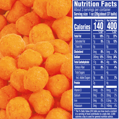 Planters Cheese Curls and Balls - Shipper -- 36 per case.
