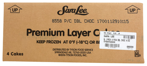 Cake Layer Double Chocolate Butter Cream Pre-cut Round 9